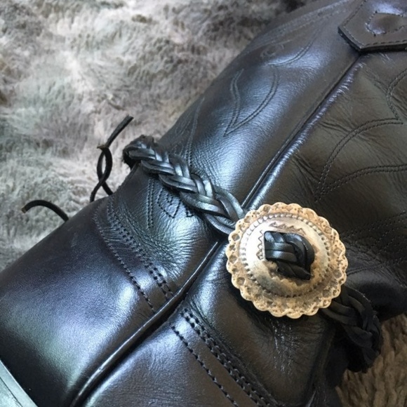 ❌SOLD❌Oak Tree Farms Leather Cowboy Boots - Picture 2 of 8